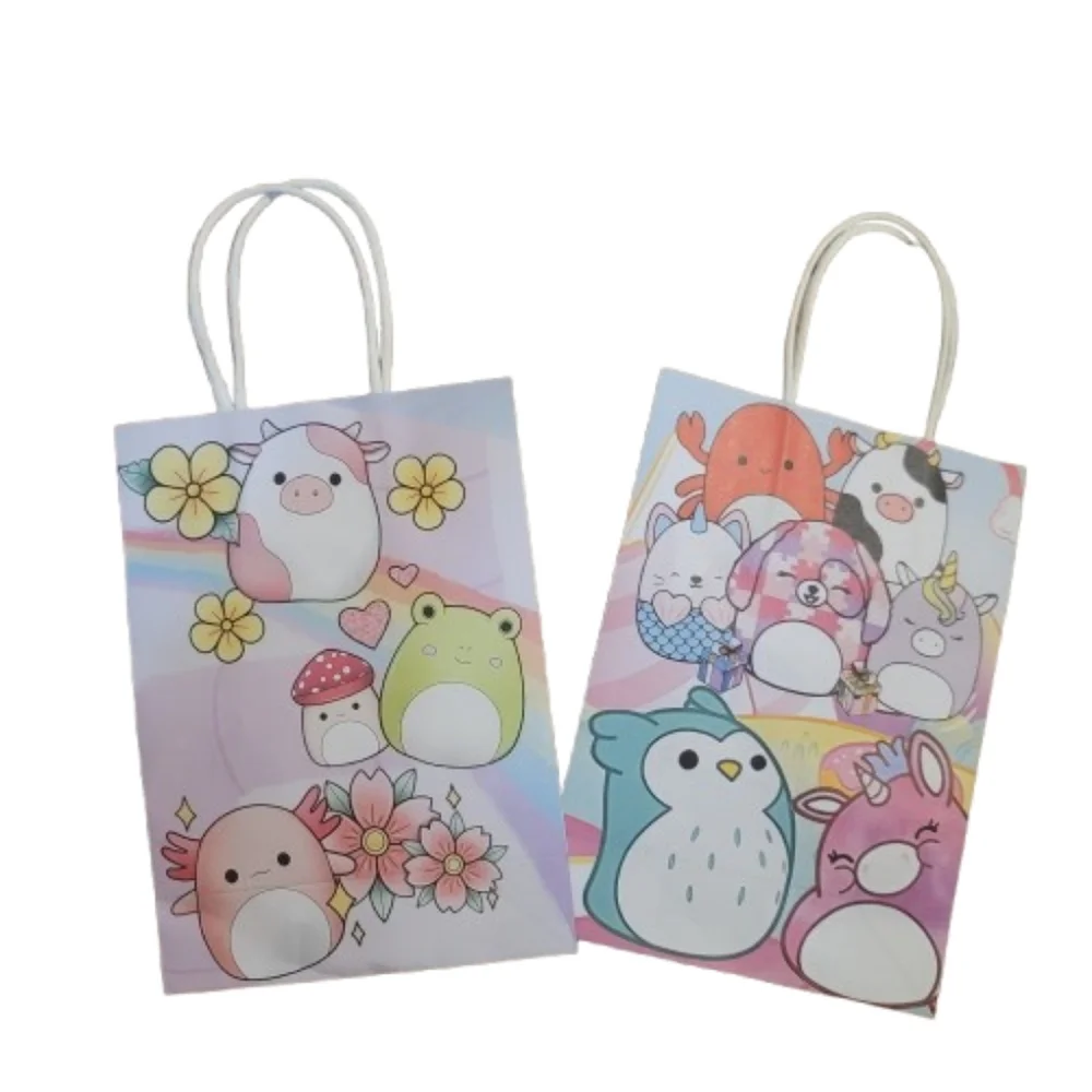 Cute Animal Party Favor Gift Bags with Handles Cute Animal Birthday Party X 12